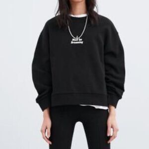 Zara “I Must Be Dreaming” Pullover Sweater Size Medium in GUC